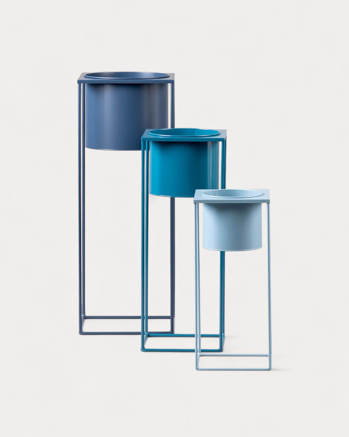 Conjunto 3 Vasos Redondos em Metal Cosme, imagem de galeria 3