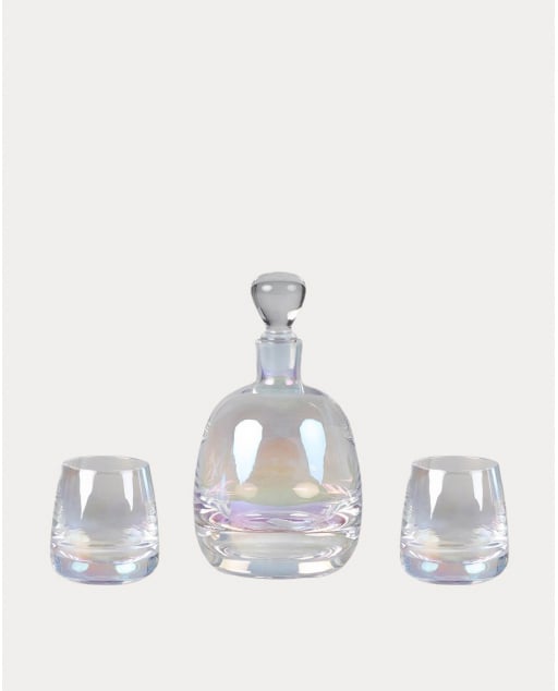 Set de Licoreira com 2 Vasos de Vidro Bilbao