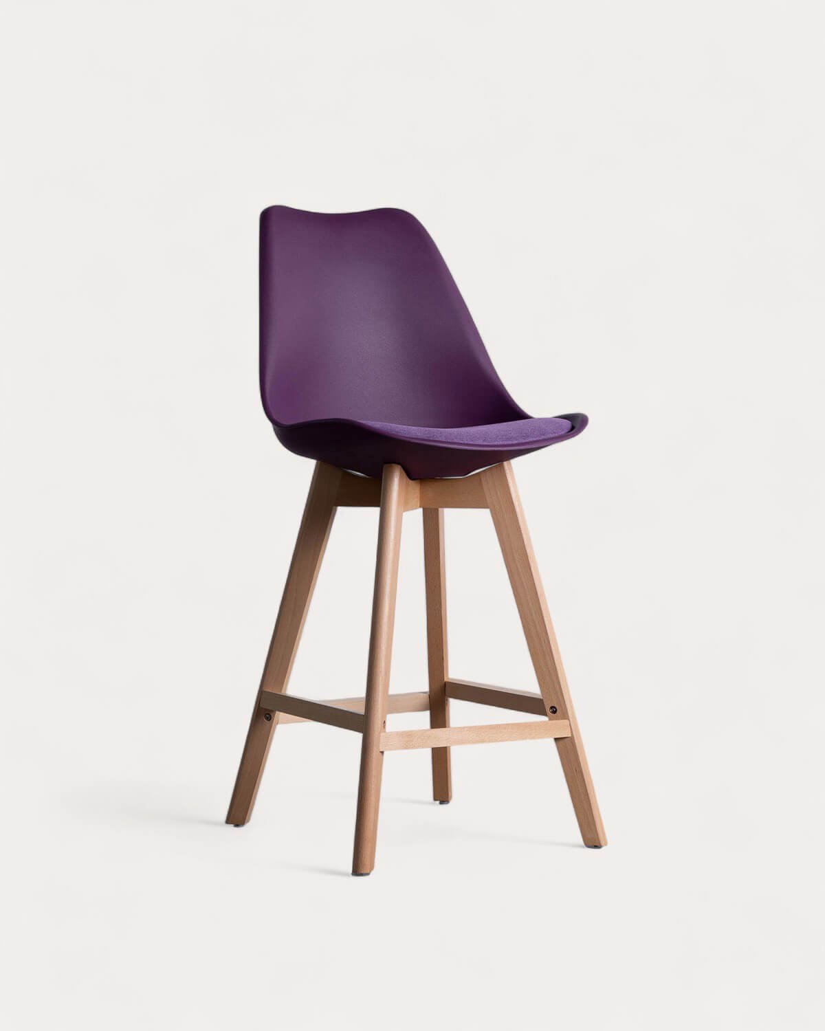 Banco Alto em Polipropileno e Tecido (64 cm) Fine Freya Fabric , imagem de galeria 1