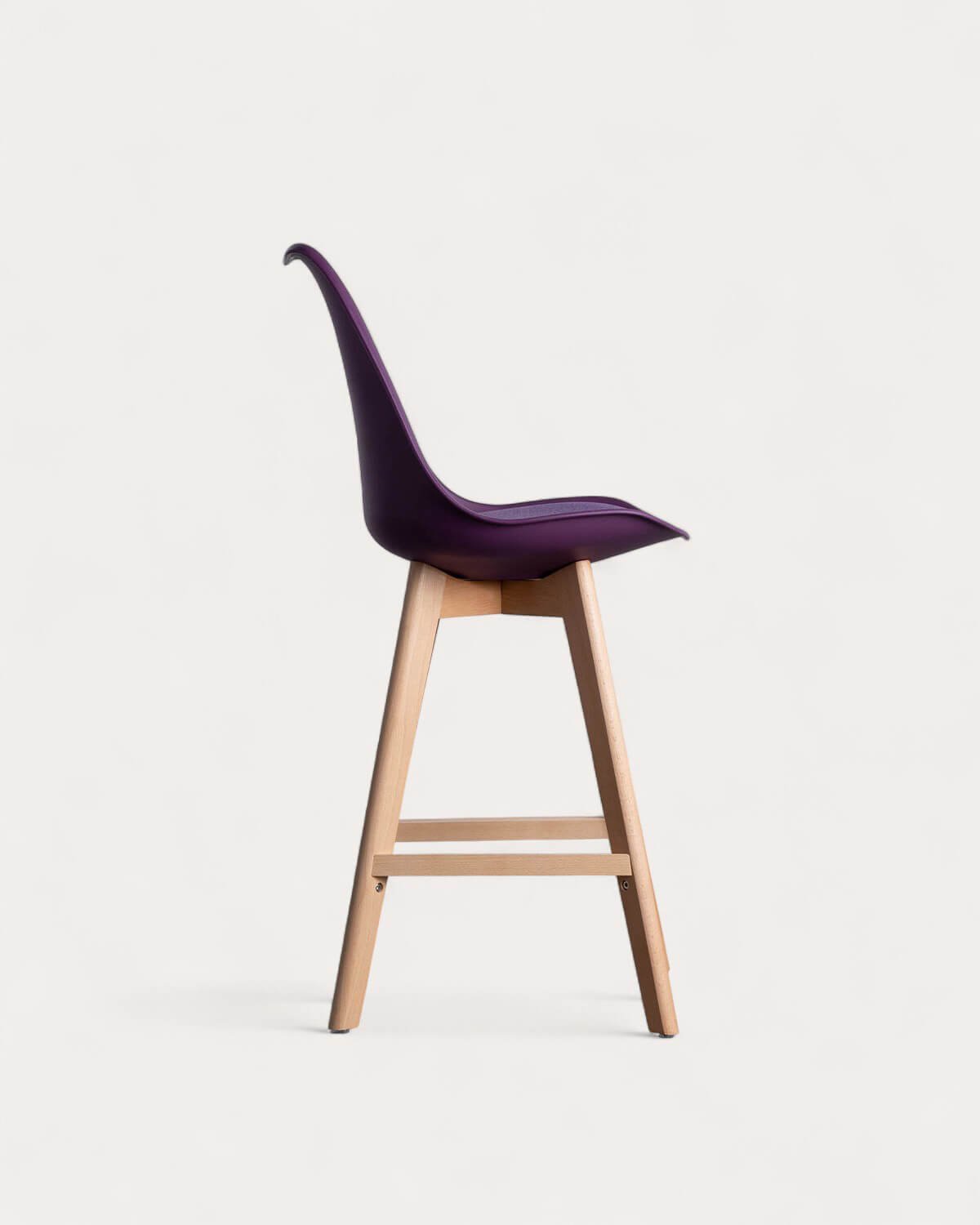 Banco Alto em Polipropileno e Tecido (64 cm) Fine Freya Fabric , imagem de galeria 2