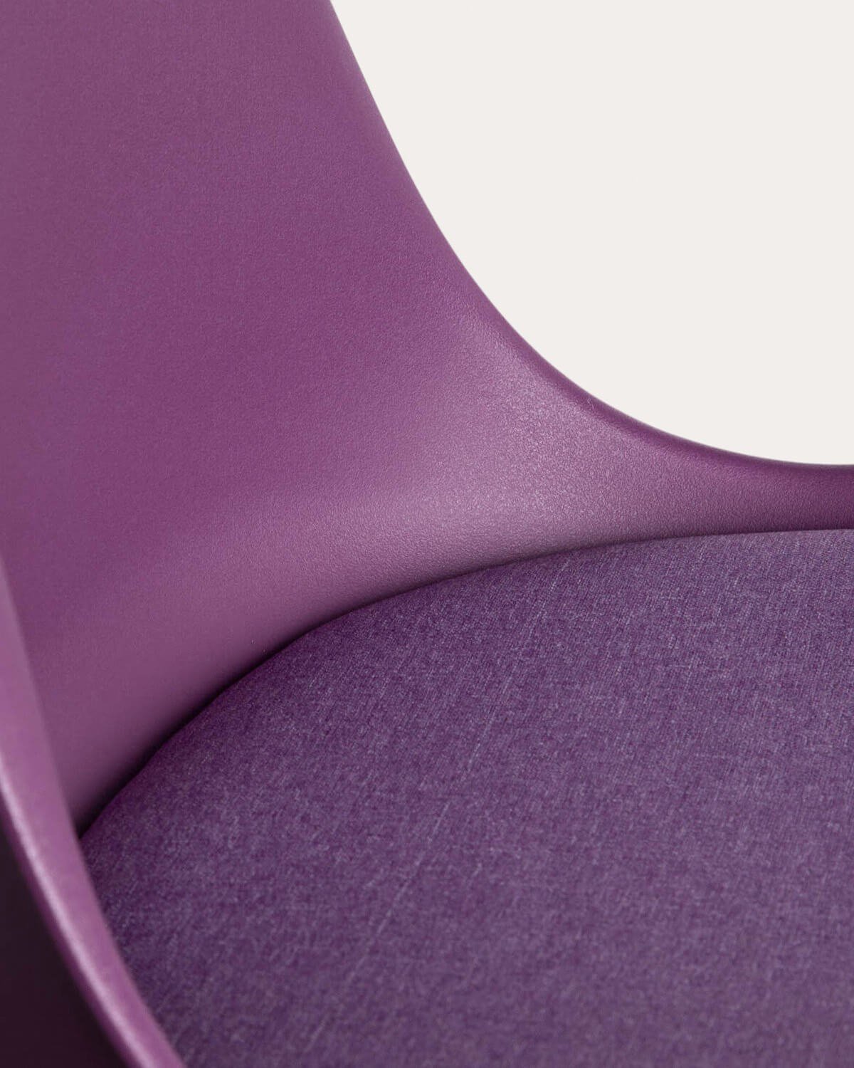 Cadeira de Jantar Estofada e de Polipropileno Fine Freya Fabric , imagem de galeria 5