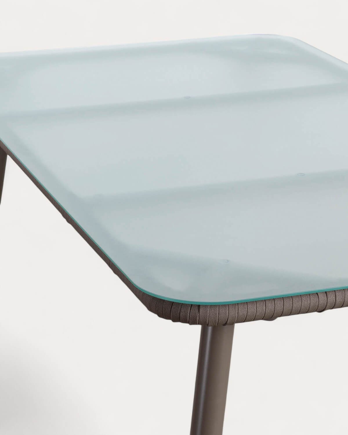 Set de Mesa Retangular (160x90 cm) de Alumínio e Vidro com 4 Cadeiras de Exterior Drian, imagem de galeria 4