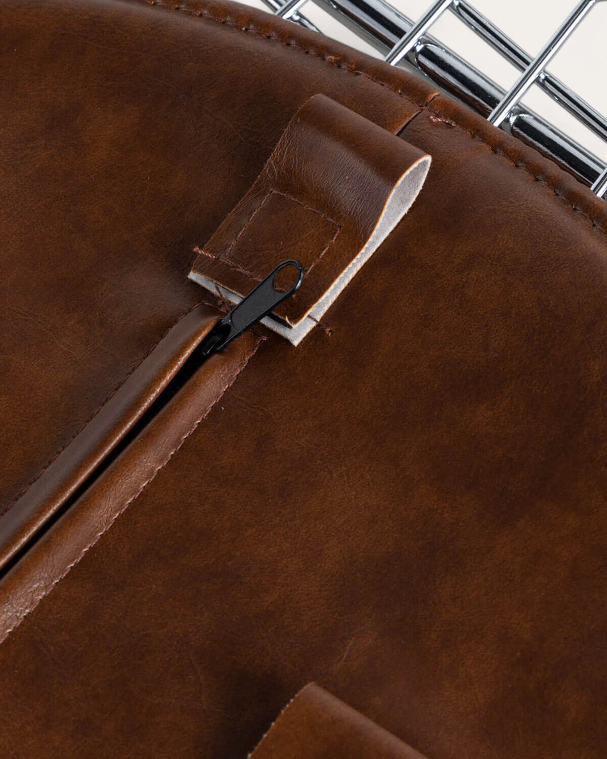 Pacote de 4 cadeiras de jantar de metal Aras com encosto alto , imagem de galeria 8