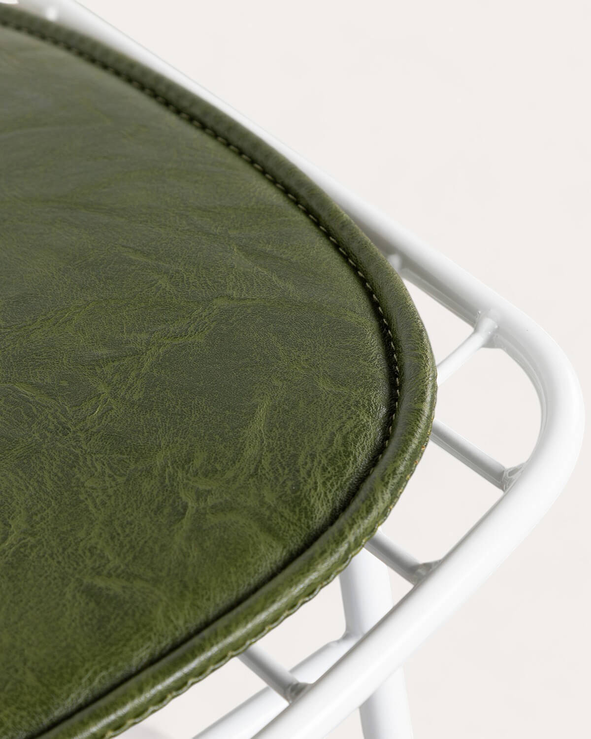 Pacote de 4 cadeiras de jantar de metal Aras com encosto alto , imagem de galeria 5