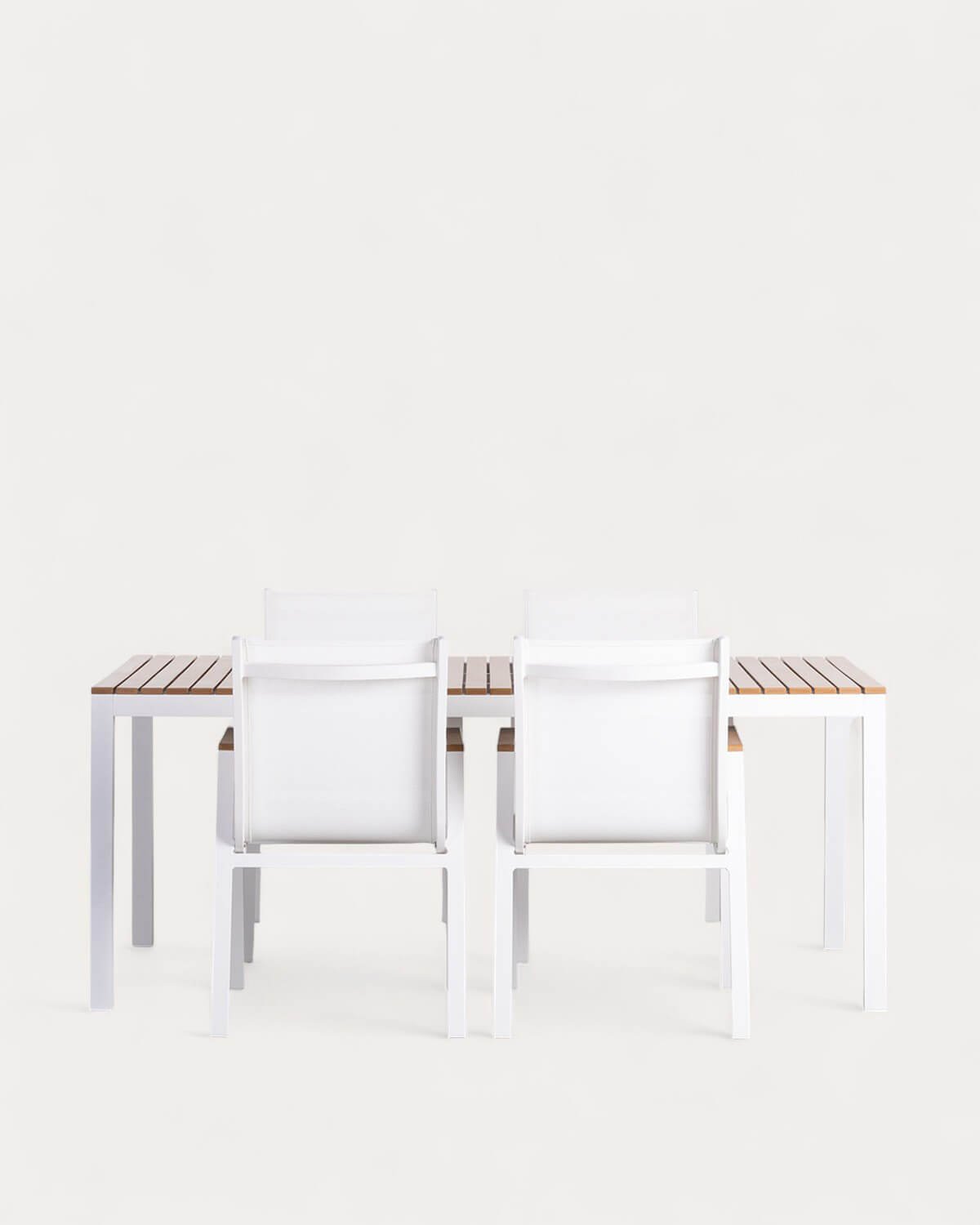 Set de Mesa de Alumínio (180x90 cm) e 4 Cadeiras para Área Externa Korce, imagem de galeria 1