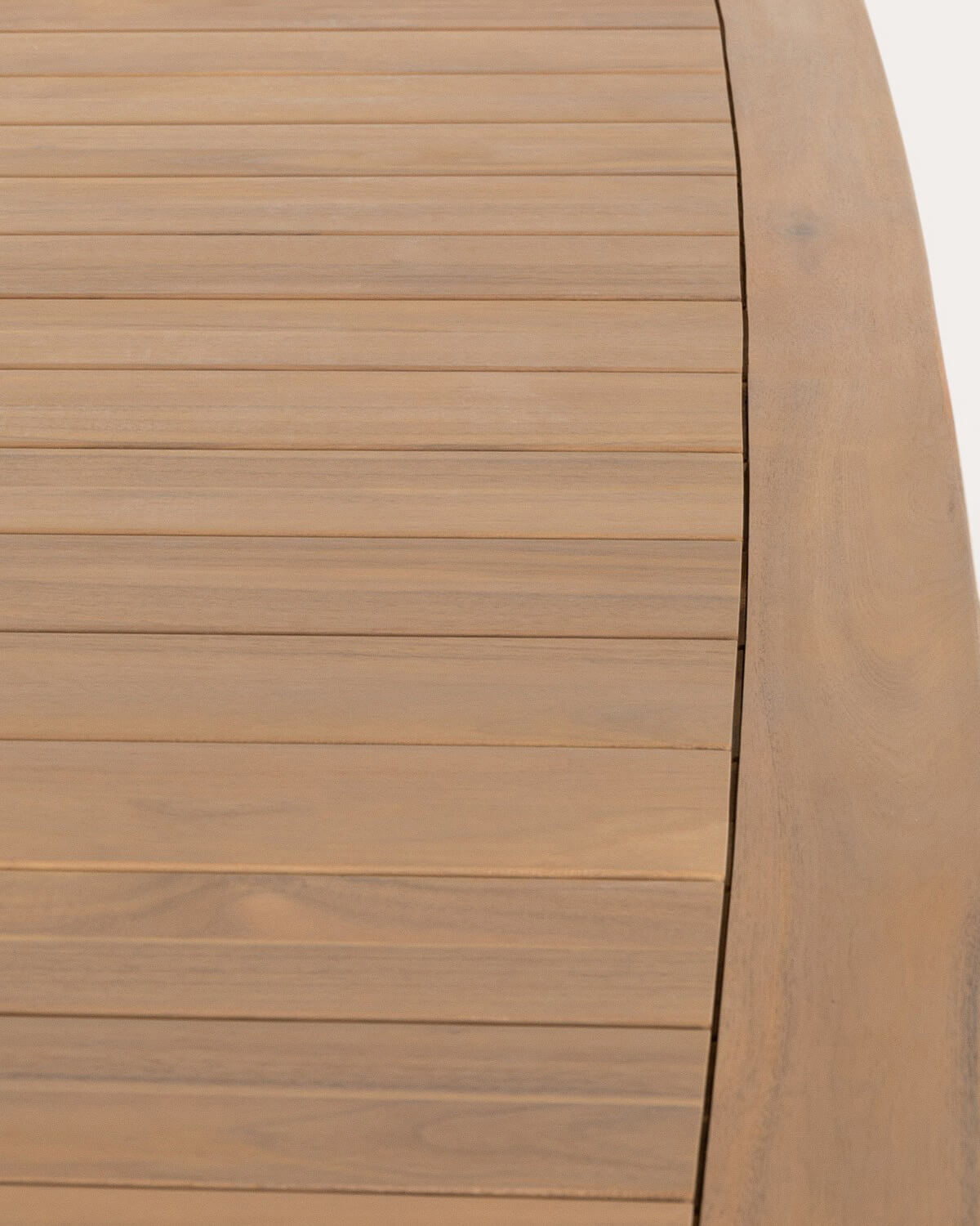 Conjunto com mesa retangular 240x100 cm e 8 cadeiras de exterior com apoios de braços em madeira de acácia Mirla, imagem de galeria 3