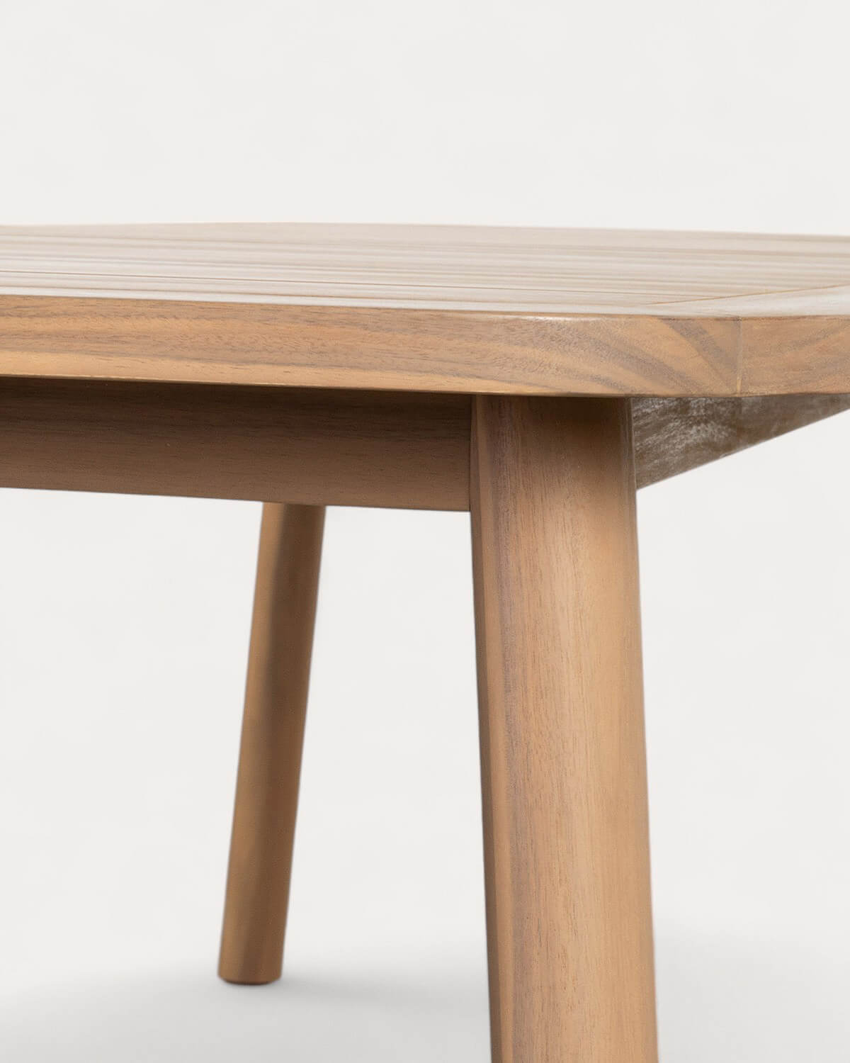 Conjunto com mesa retangular 240x100 cm e 8 cadeiras de exterior com apoios de braços em madeira de acácia Mirla, imagem de galeria 7