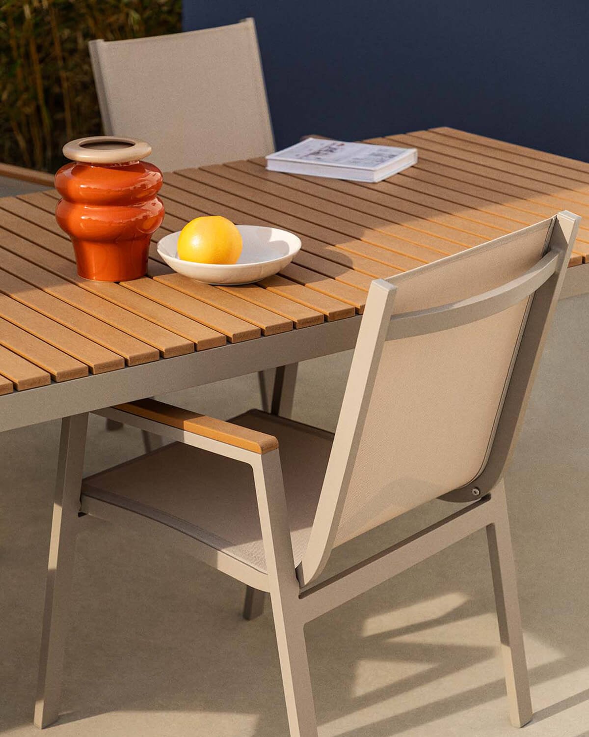 Conjunto de Mesa em Alumínio (180x90 cm) e 6 Cadeiras de Exterior Korce , imagem de galeria 3