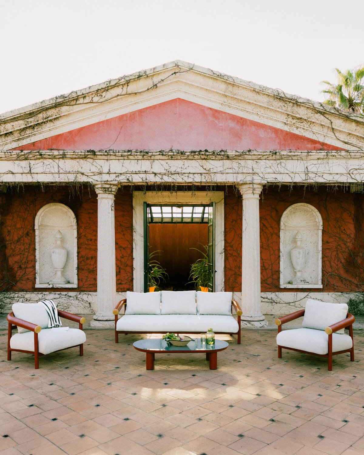 Conjunto de Jardim com Sofá de 3 Lugares, 2 Poltronas e Mesa de Centro de Alumínio Cheryl, imagem de galeria 2