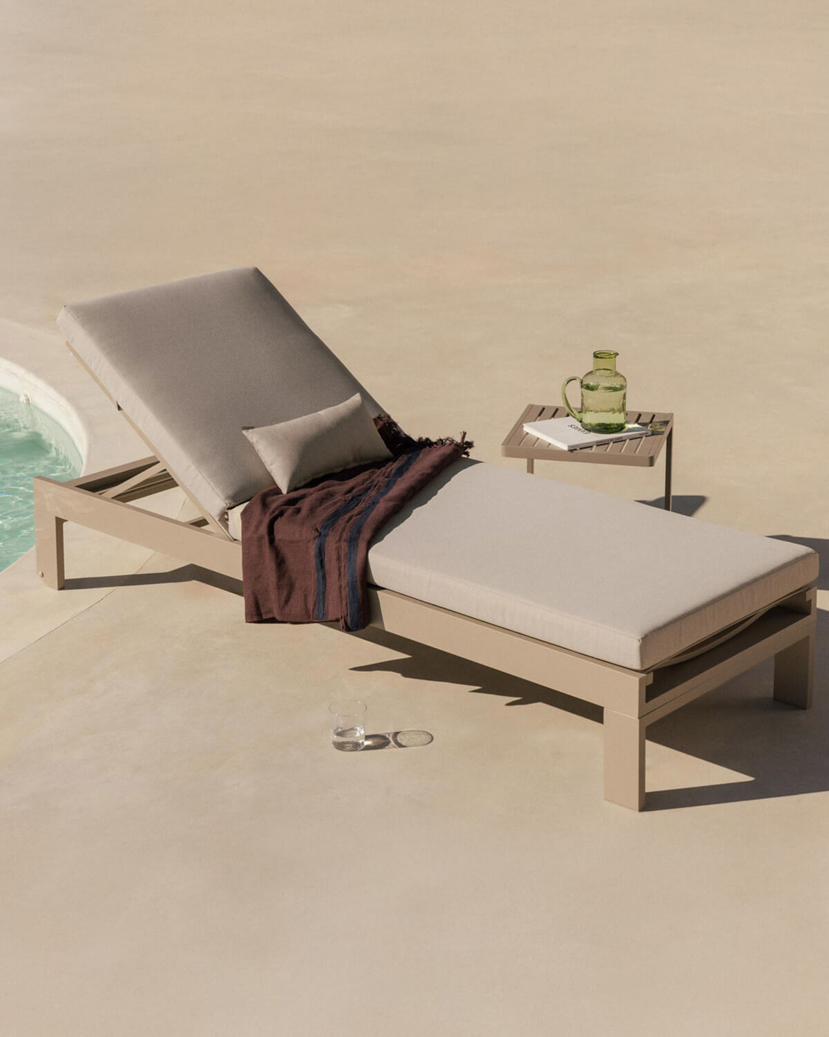 Espreguiçadeira com Almofada Removível e Almofada Retangular New Kreta, imagem de galeria 2