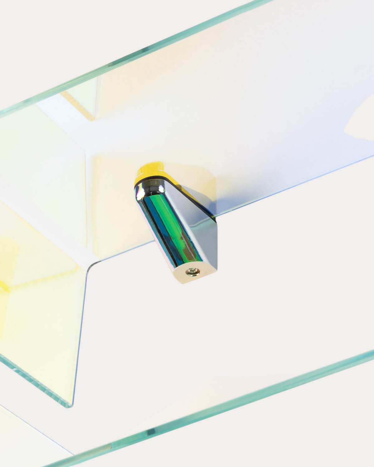 Conjunto de 2 Estantes de Parede em Vidro Curvado em L Iris, imagem de galeria 6