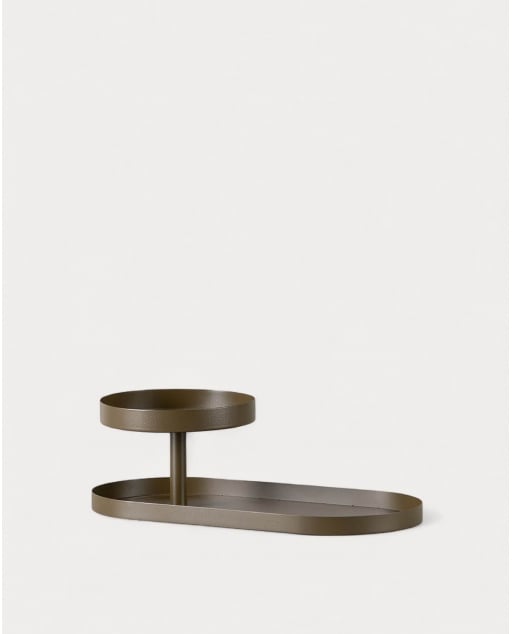 Bandeja Decorativa de Metal Haru