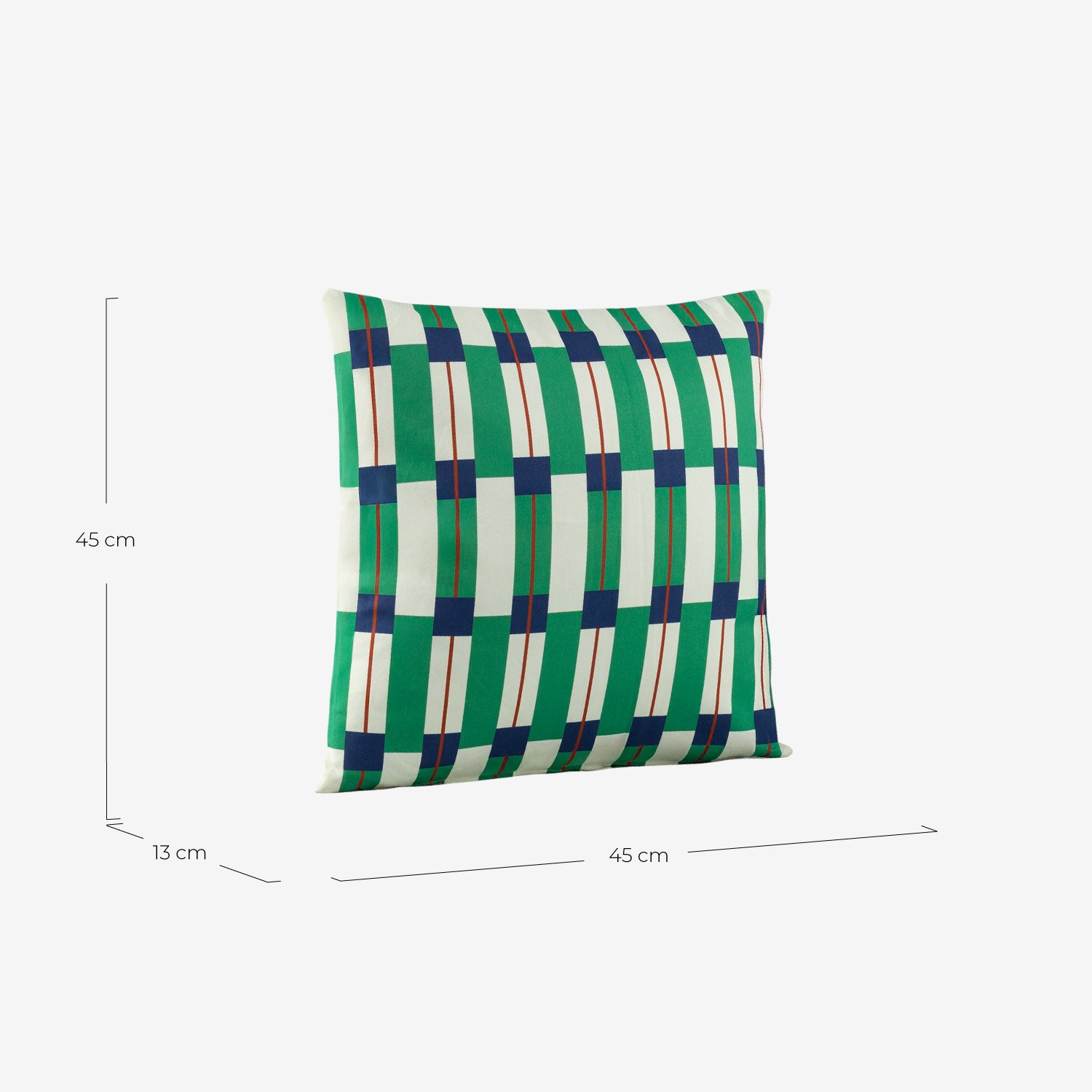 Almofada Quadrada de Tecido (45x45 cm) Mely, Medidas