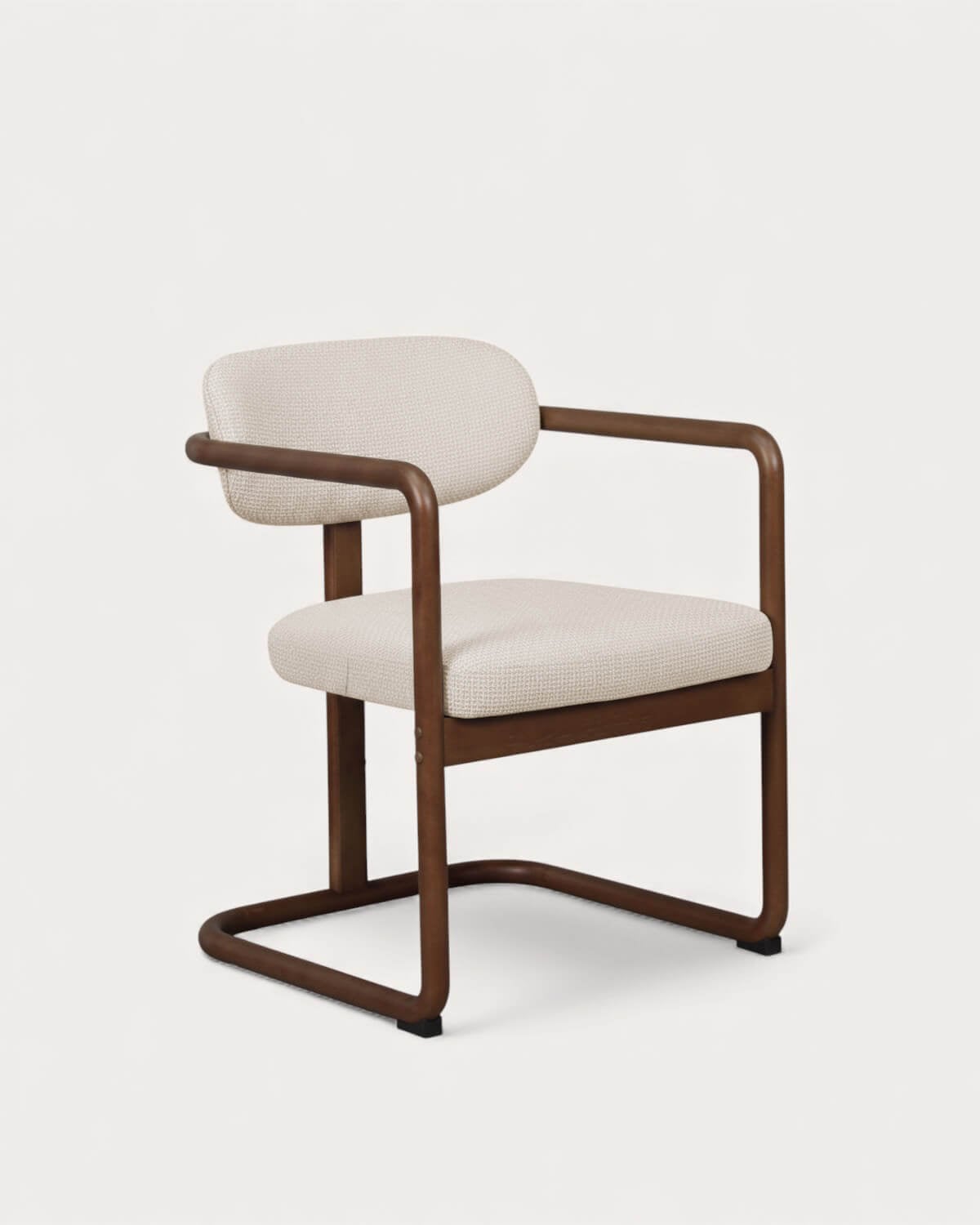 Silla de Comedor de Madera de Caucho y Tela Vitier, imagen de galer&iacute;a 1