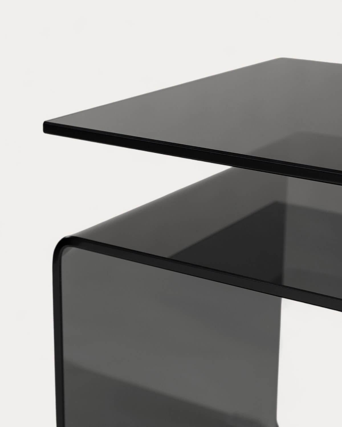 Mesa Auxiliar Quadrada em Vidro (42x38 cm) Erox , imagem de galeria 6