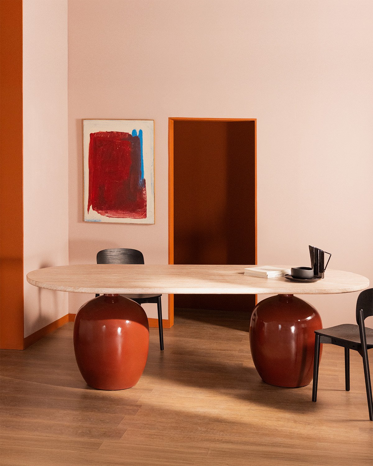 Mesa de Jantar Oval de Cimento (245x110 cm) Uxue, imagem de galeria 2