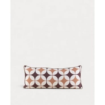 Almofada Retangular de Tecido para Exterior (65x25 cm) Edimbra Laranja Terra - The Masie