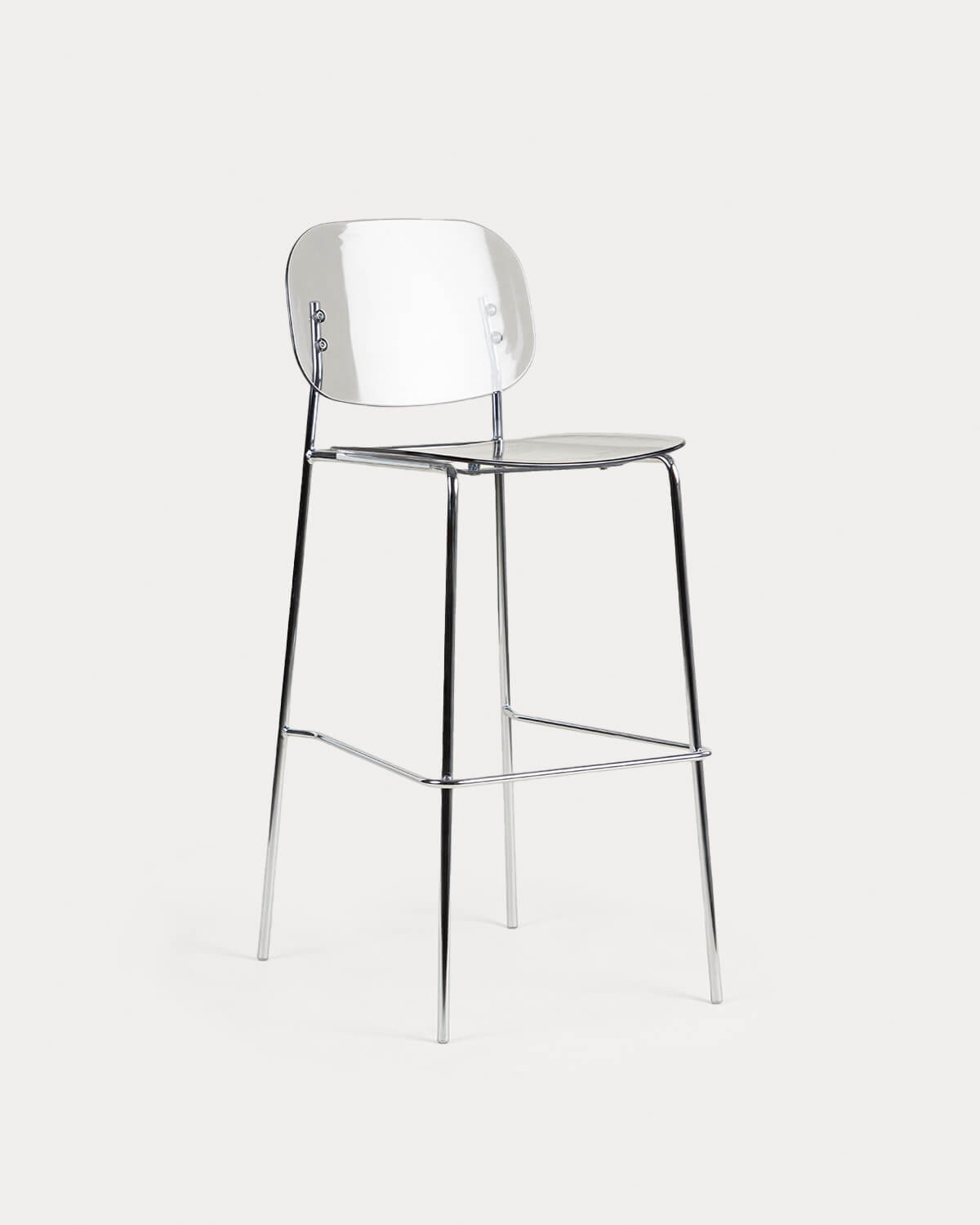 Taburete Alto de Polietileno e Metal (77 cm) Pinha, imagem de galeria 1