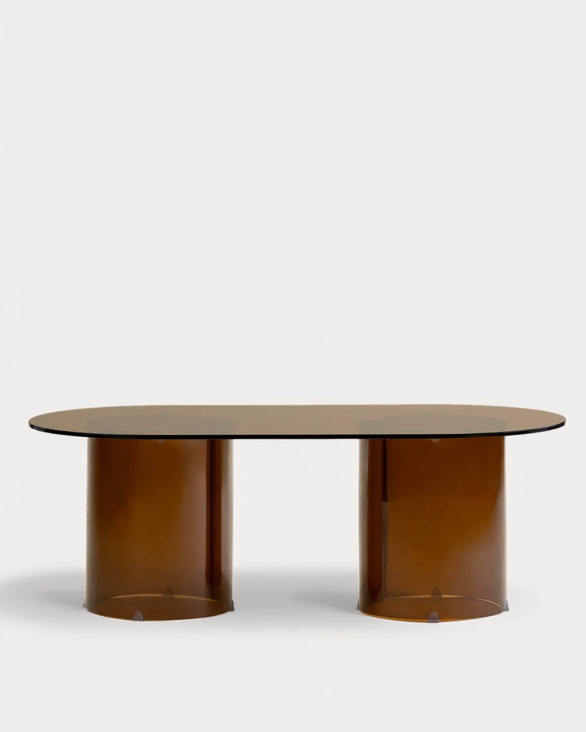 Mesa de Centro Oval em Vidro Temperado (120x60 cm) Kolu, imagem de galeria 4