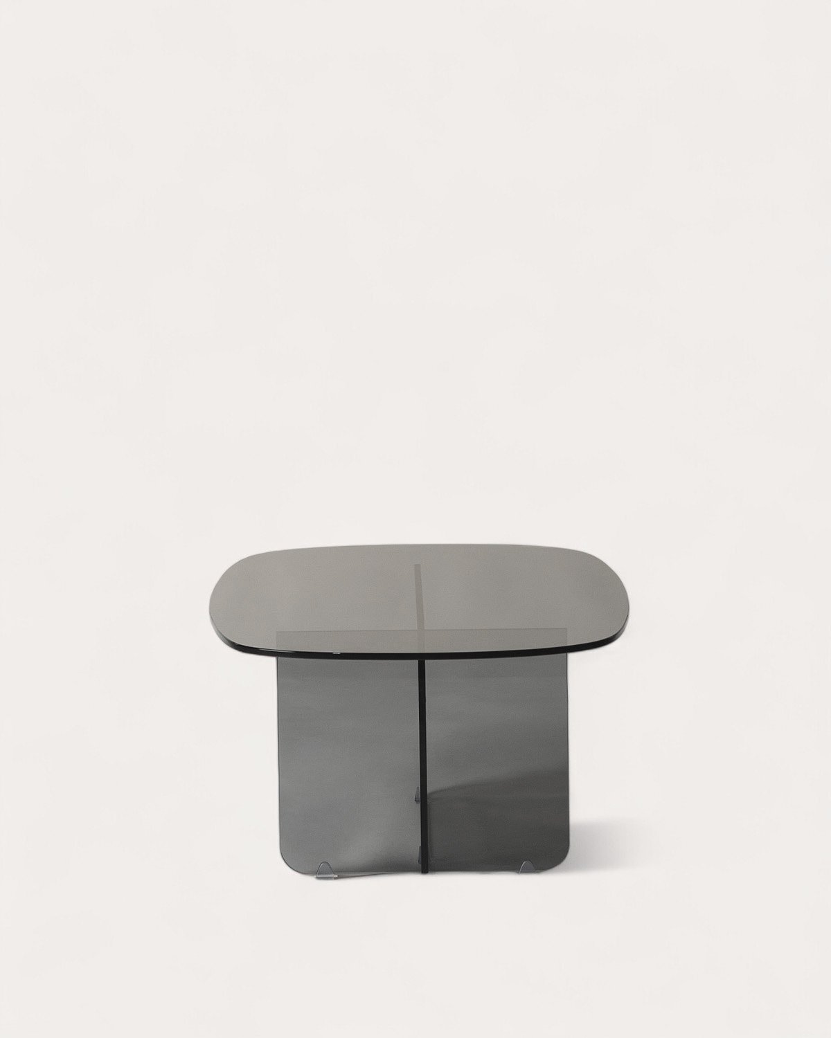 Conjunto de mesa lateral e mesa de centro de vidro temperado Urel, imagem de galeria 4