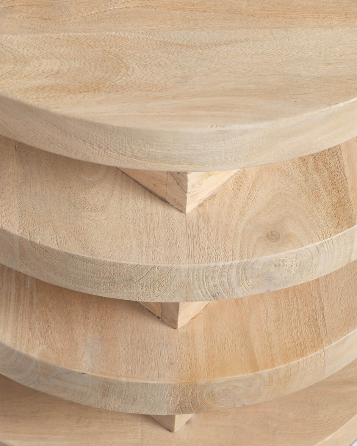 Mesa de Apoio Redonda em Madeira de Mango (Ø45,5 cm) Auren, imagem de galeria 6