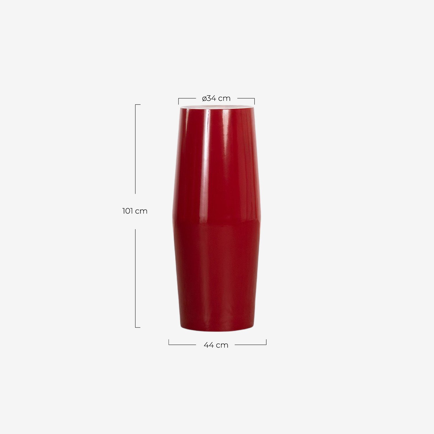 Pedestal Metálico (Ø34 cm) Nies , Medidas