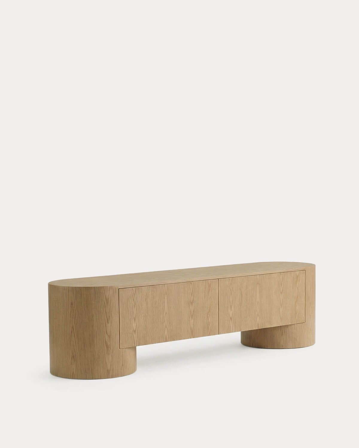 Suporte de TV com 2 gavetas 200x50 cm em madeira Theda, imagem de galeria 1