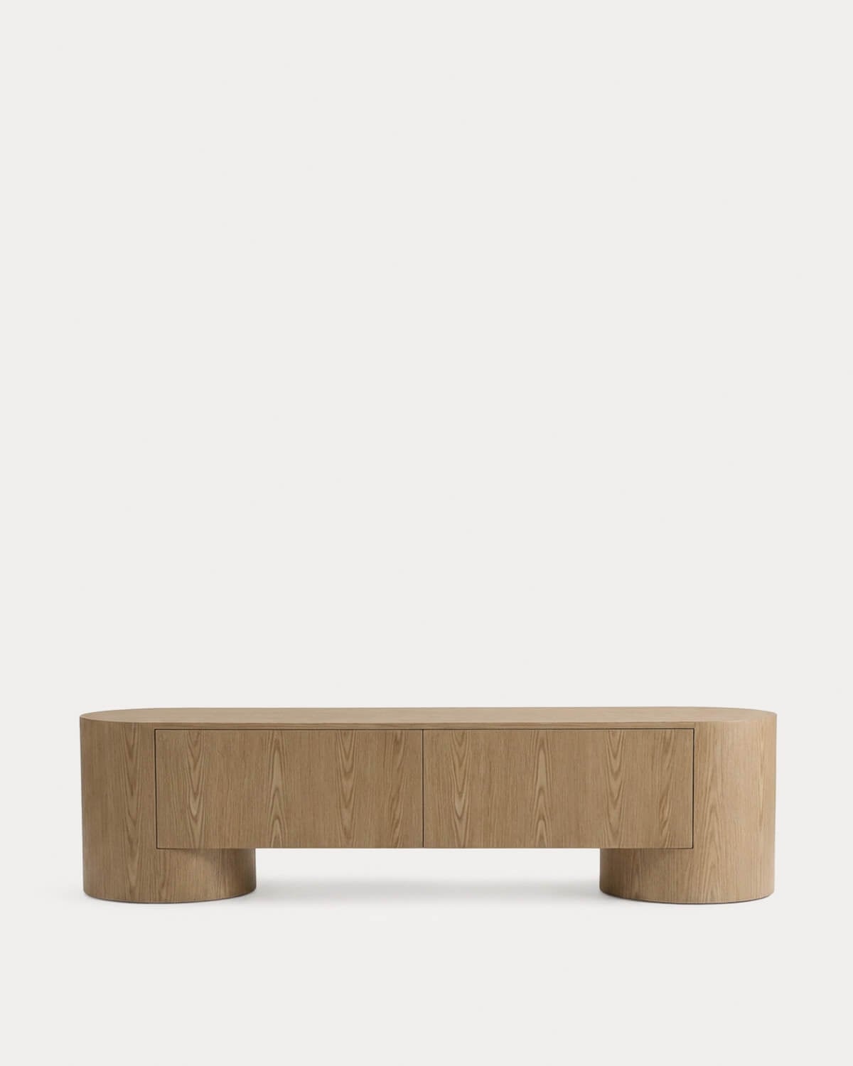 Suporte de TV com 2 gavetas 200x50 cm em madeira Theda, imagem de galeria 5