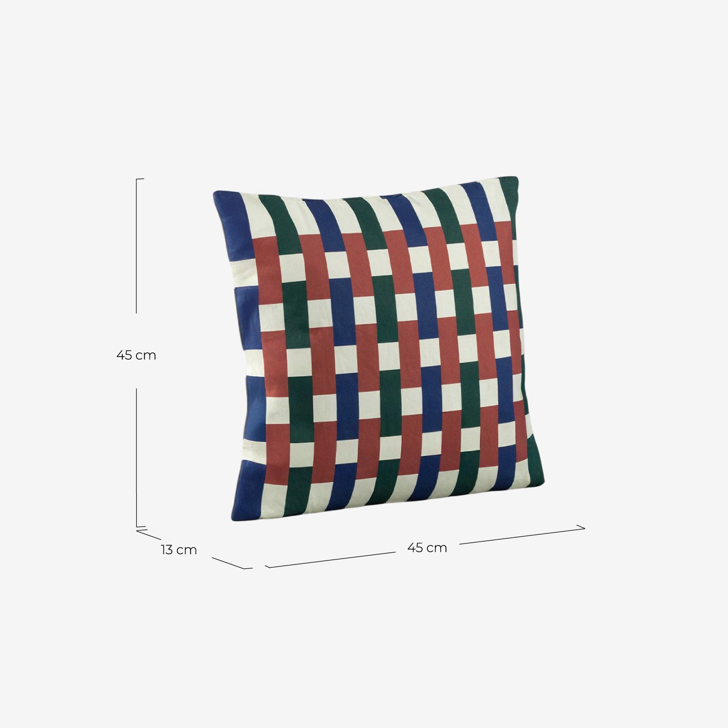 Almofada Quadrada de Tecido (45x45 cm) Aryel, Medidas