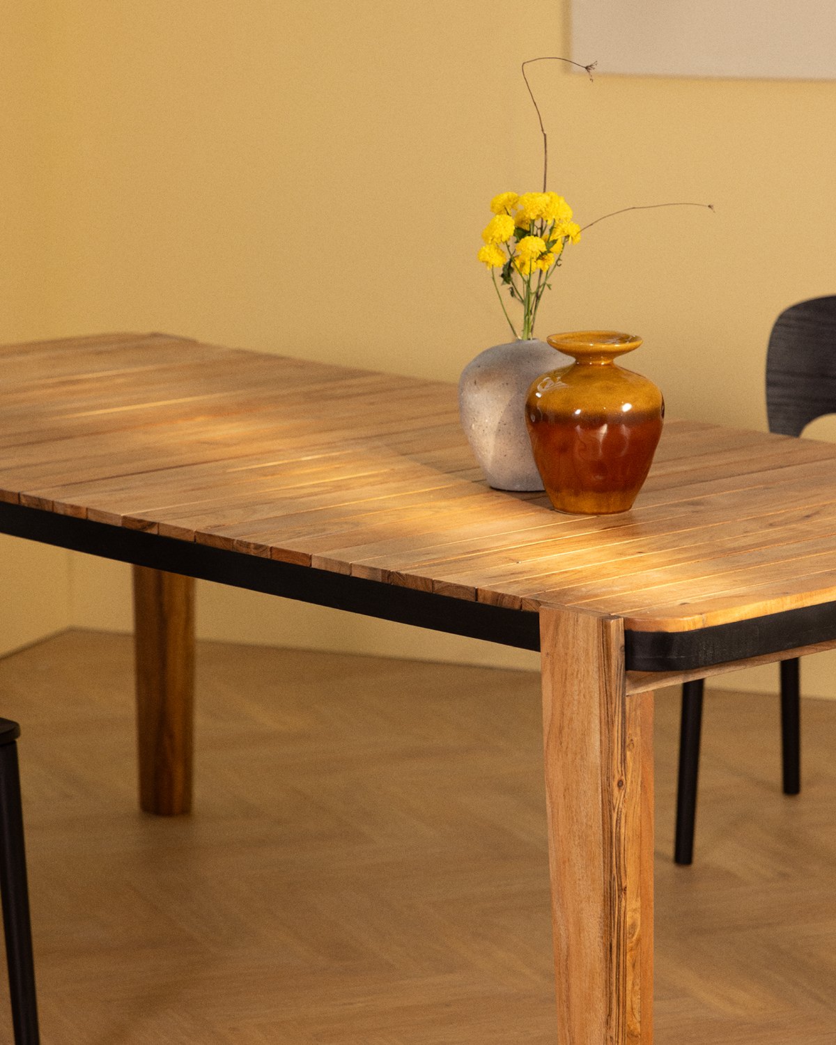 Mesa de Jantar Retangular em Madeira de Acácia (200x100 cm) Lizzy, imagem de galeria 6