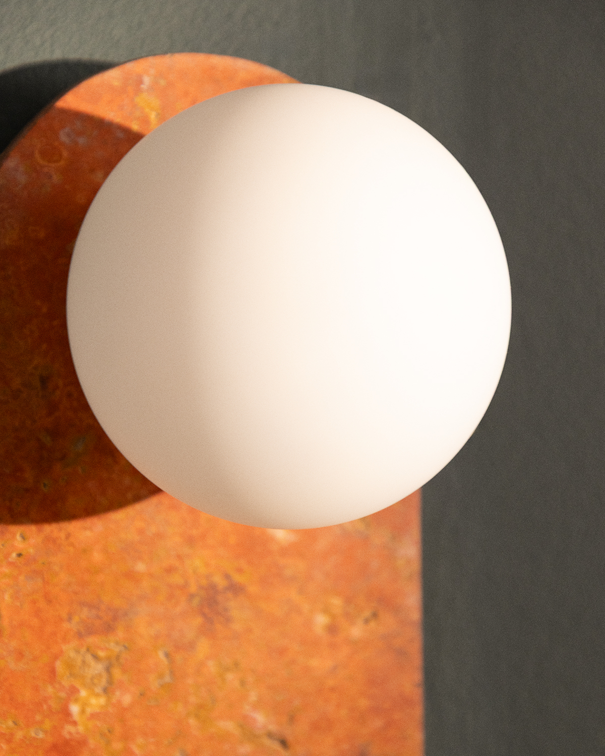 Candeeiro de Parede em Mármore Travertino Orbes , imagem de galeria 6