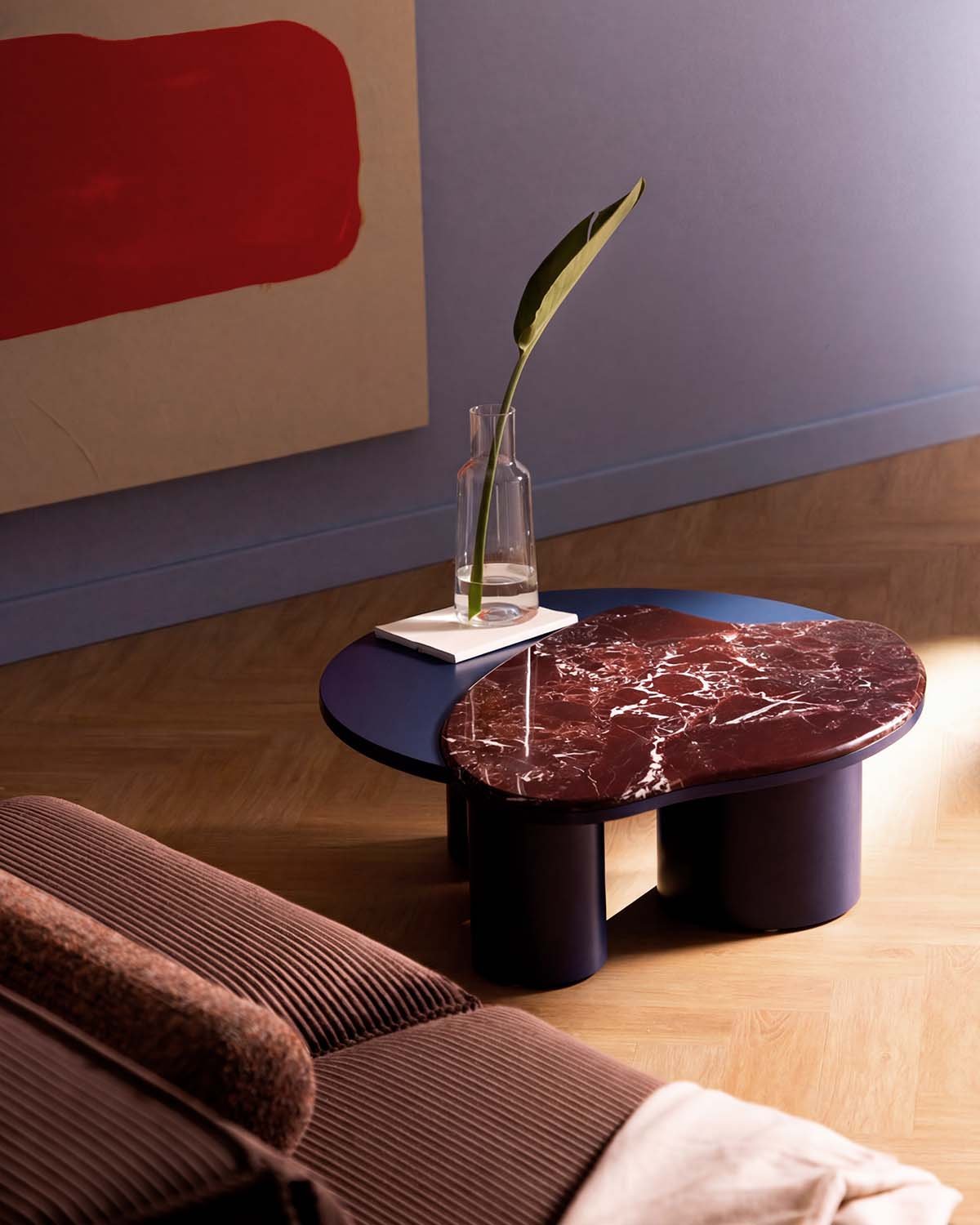 Mesa de Centro em Mármore e Madeira (80x73 cm) Zenia, imagem de galeria 2