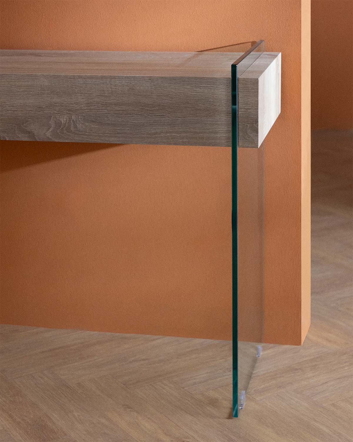 Consola em Madeira e Vidro (110x40 cm) Galad  , imagem de galeria 3