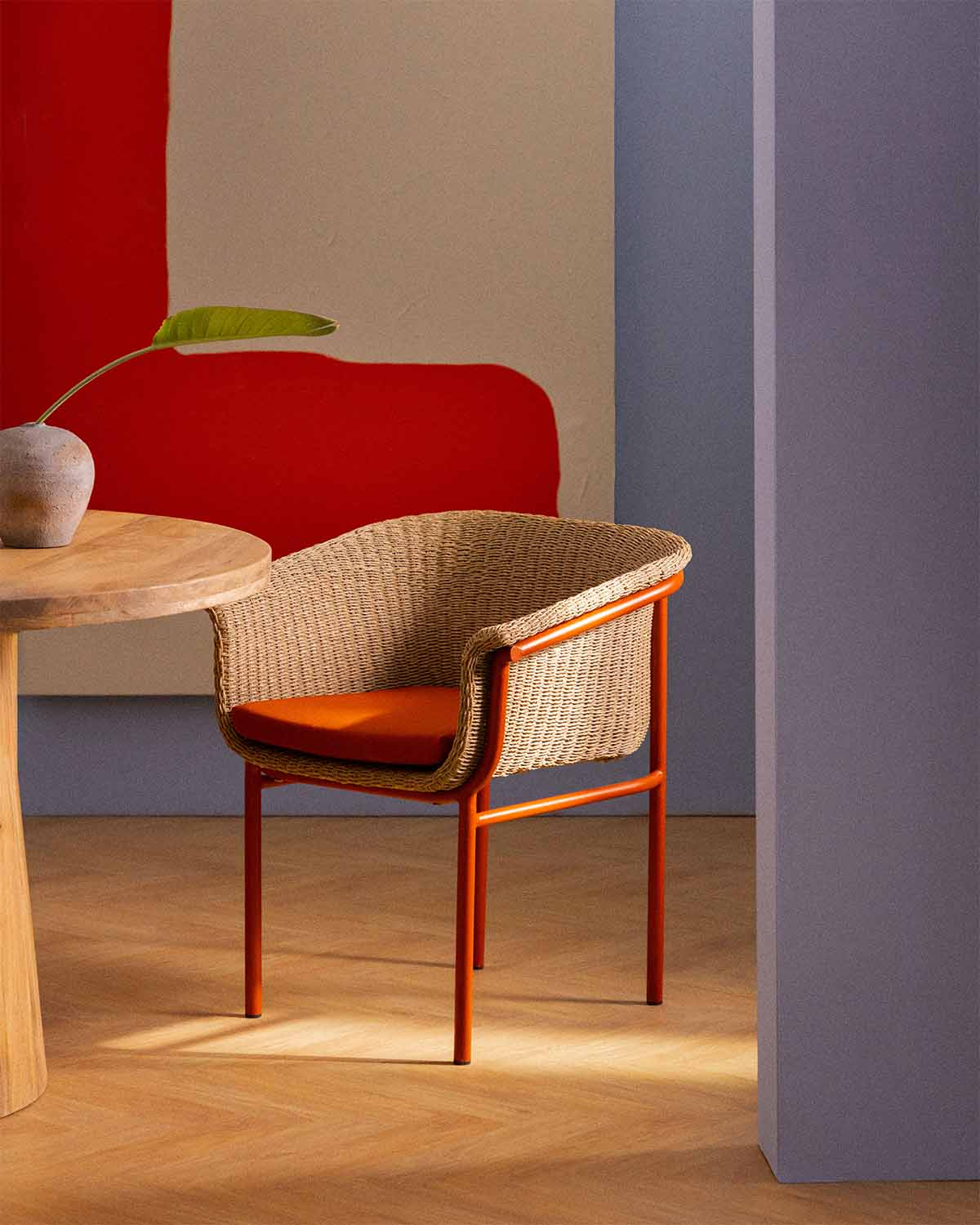 Cadeira de Jantar em Metal e Vime Caitlyn, imagem de galeria 2