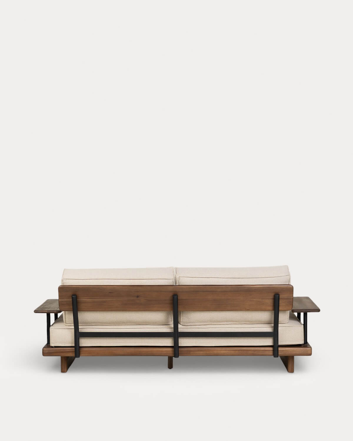 Sofá de Jardim de 2 Lugares em Madeira de Acácia e Metal Ayanis, imagem de galeria 3