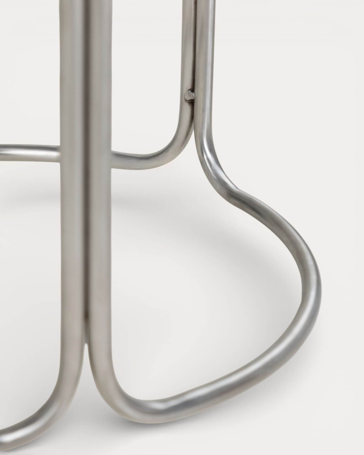 Mesa Lateral Redonda em Metal e Vidro Temperado (Ø40 cm) Massia, imagem de galeria 3