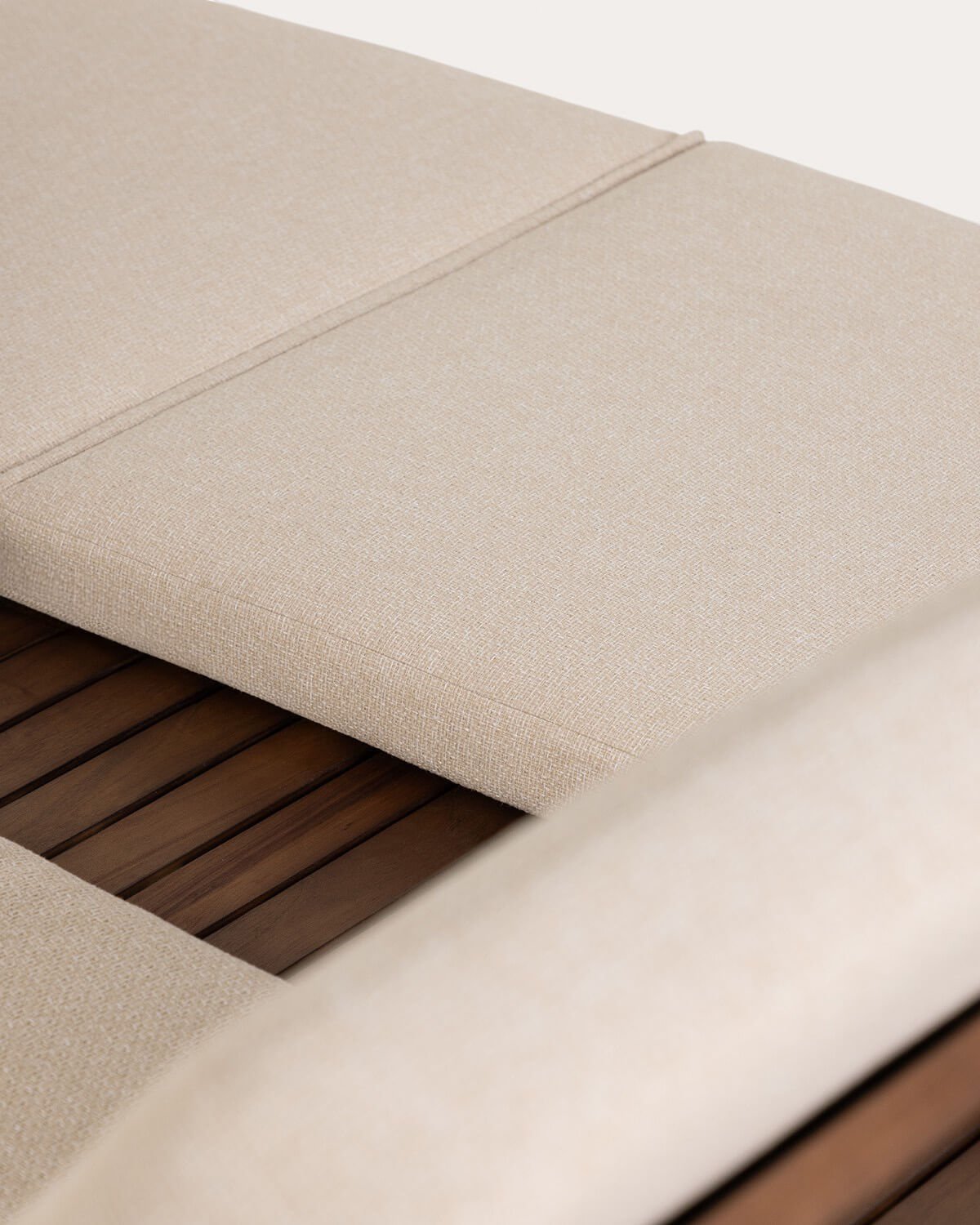 Espreguiçadeira Dupla Reclinável em Madeira de Acácia e Tecido Dawson, imagem de galeria 7