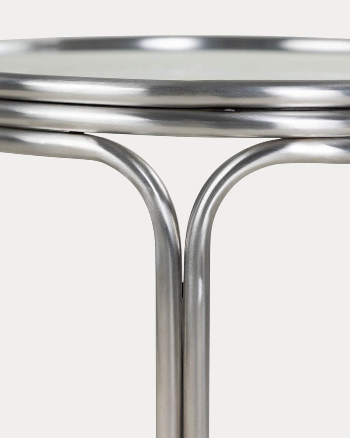 Mesa de Centro Redonda em Metal e Vidro Temperado (Ø80 cm) Massia, imagem de galeria 5