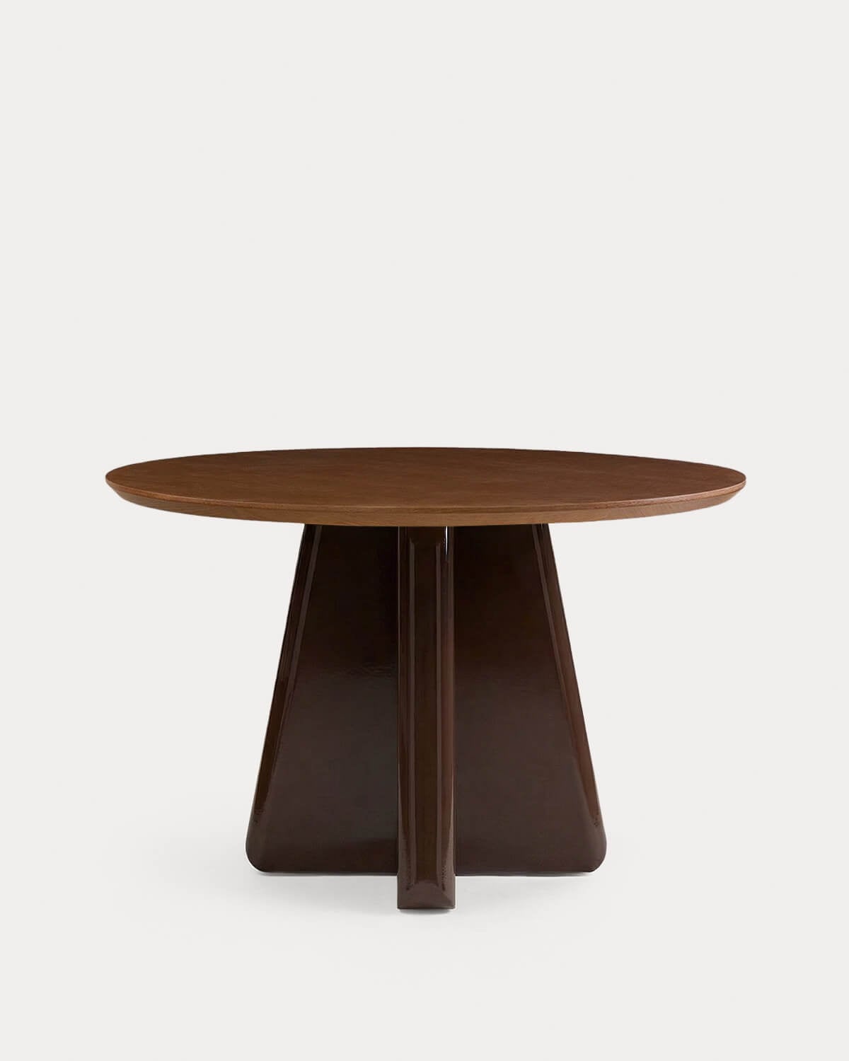 Mesa de Jantar Redonda de Madeira (Ø120 cm) Roxenna, imagem de galeria 3