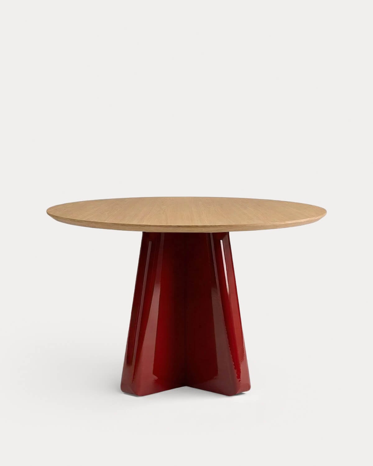 Mesa de Jantar Redonda de Madeira (Ø120 cm) Roxenna, imagem de galeria 1