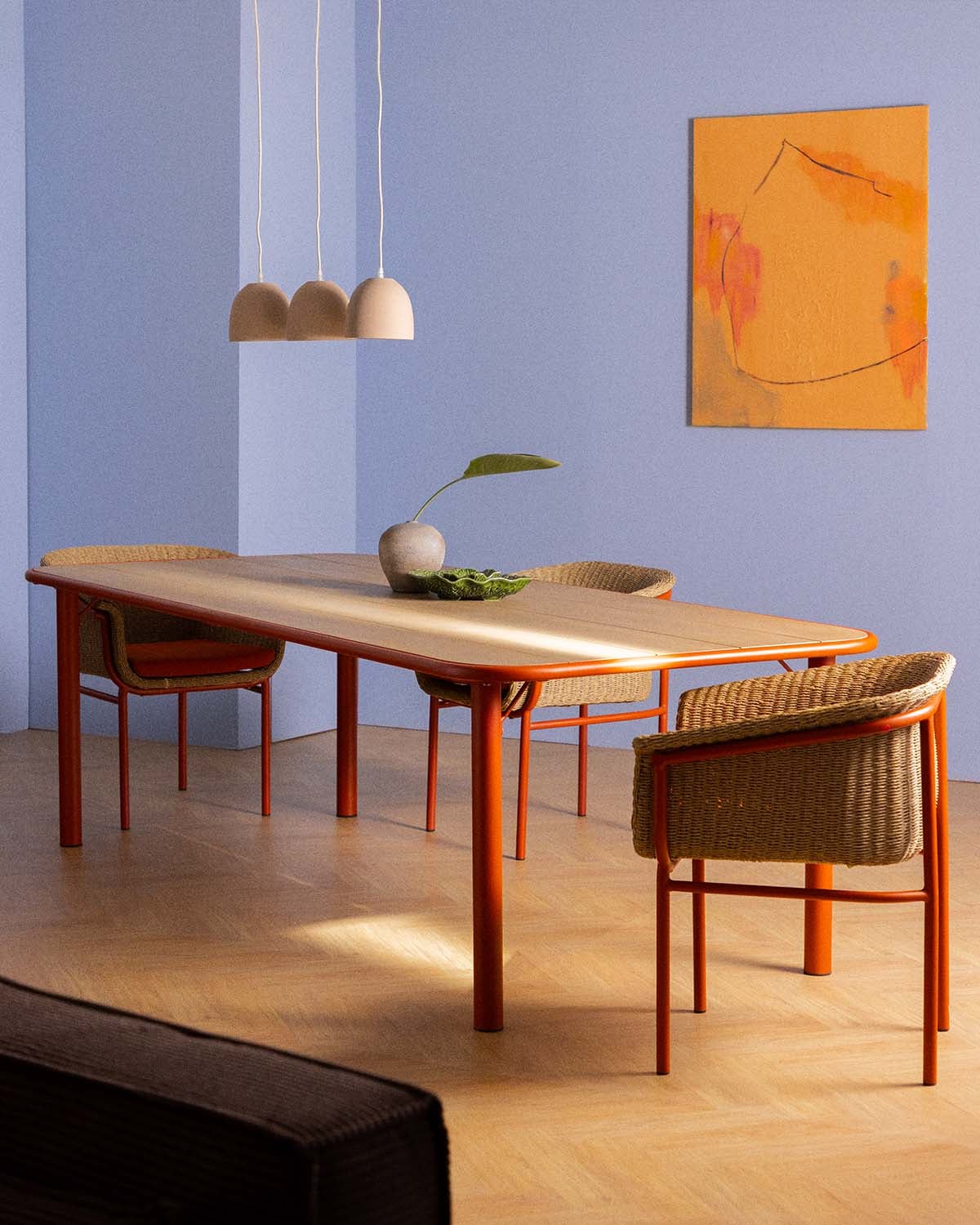 Mesa de Jantar Retangular em Madeira de Acácia e Metal (240x110 cm) Caitlyn, imagem de galeria 2