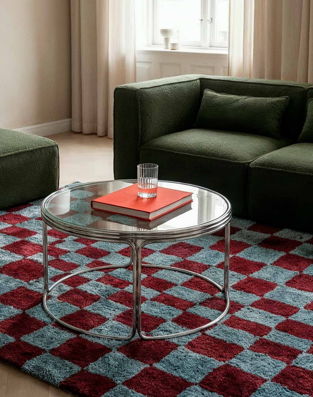 Mesa de Centro Redonda em Metal e Vidro Temperado (Ø80 cm) Massia, imagem de galeria 2