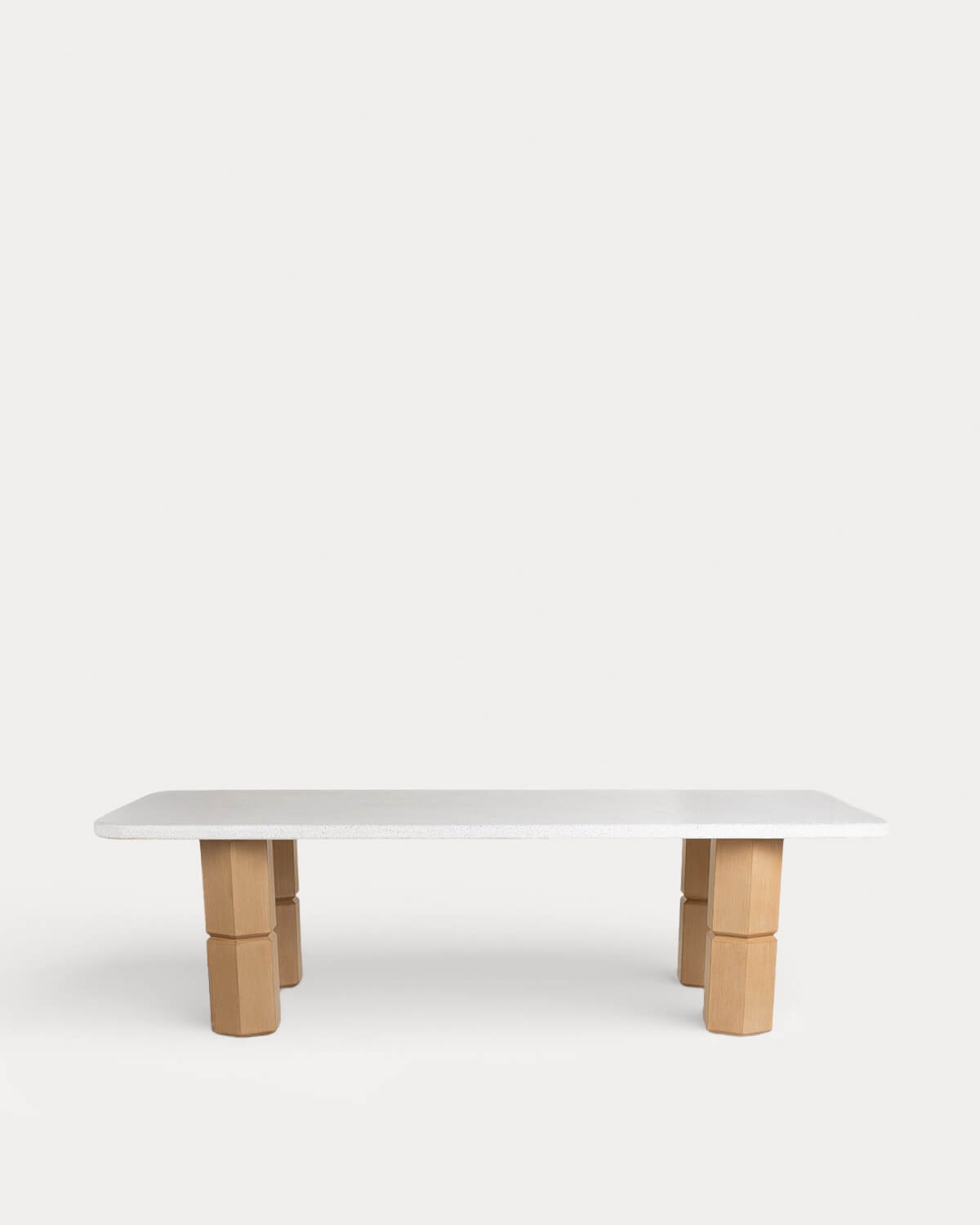 Mesa Retangular para Exterior em Terrazzo e Madeira de Acácia (270x120 cm) Ixiar, imagem de galeria 3