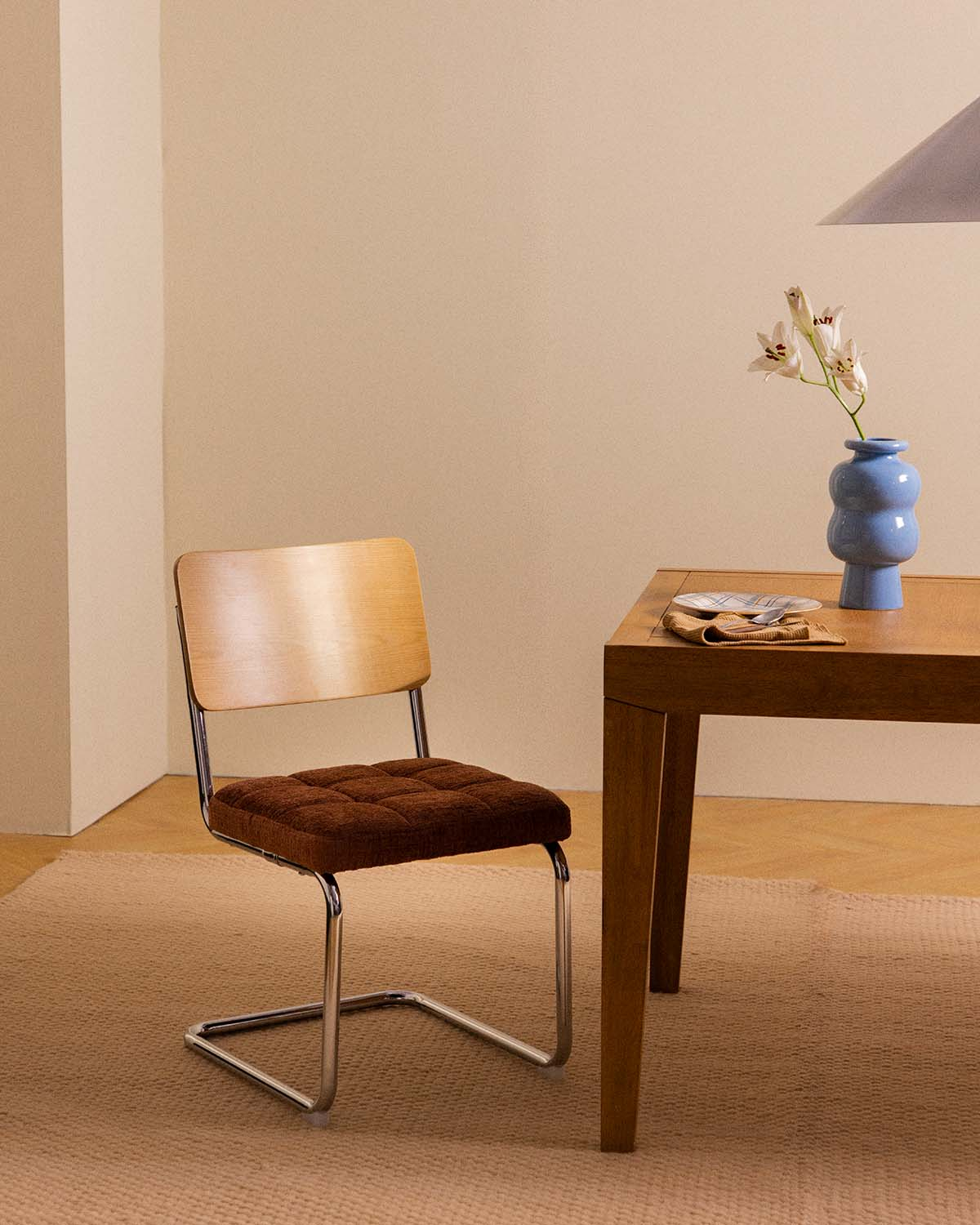 Pack 4 Cadeiras de Jantar em Madeira e Tecido Cuba, imagem de galeria 2