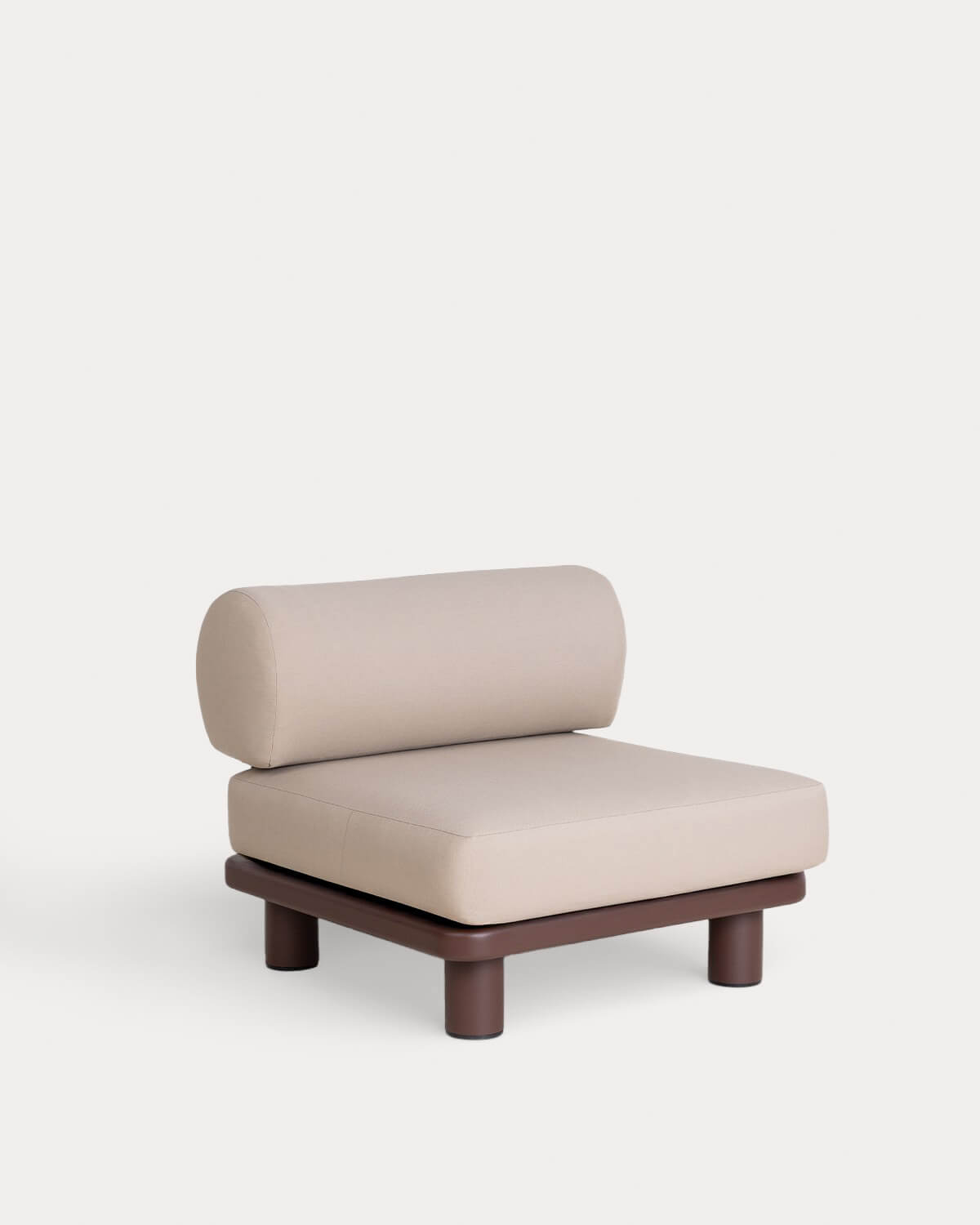 Sofá de Jardim Modular de 4 Peças com 2 Módulos de Canto e 2 Módulos Centrais em Alumínio e Tecido Lantana, imagem de galeria 3