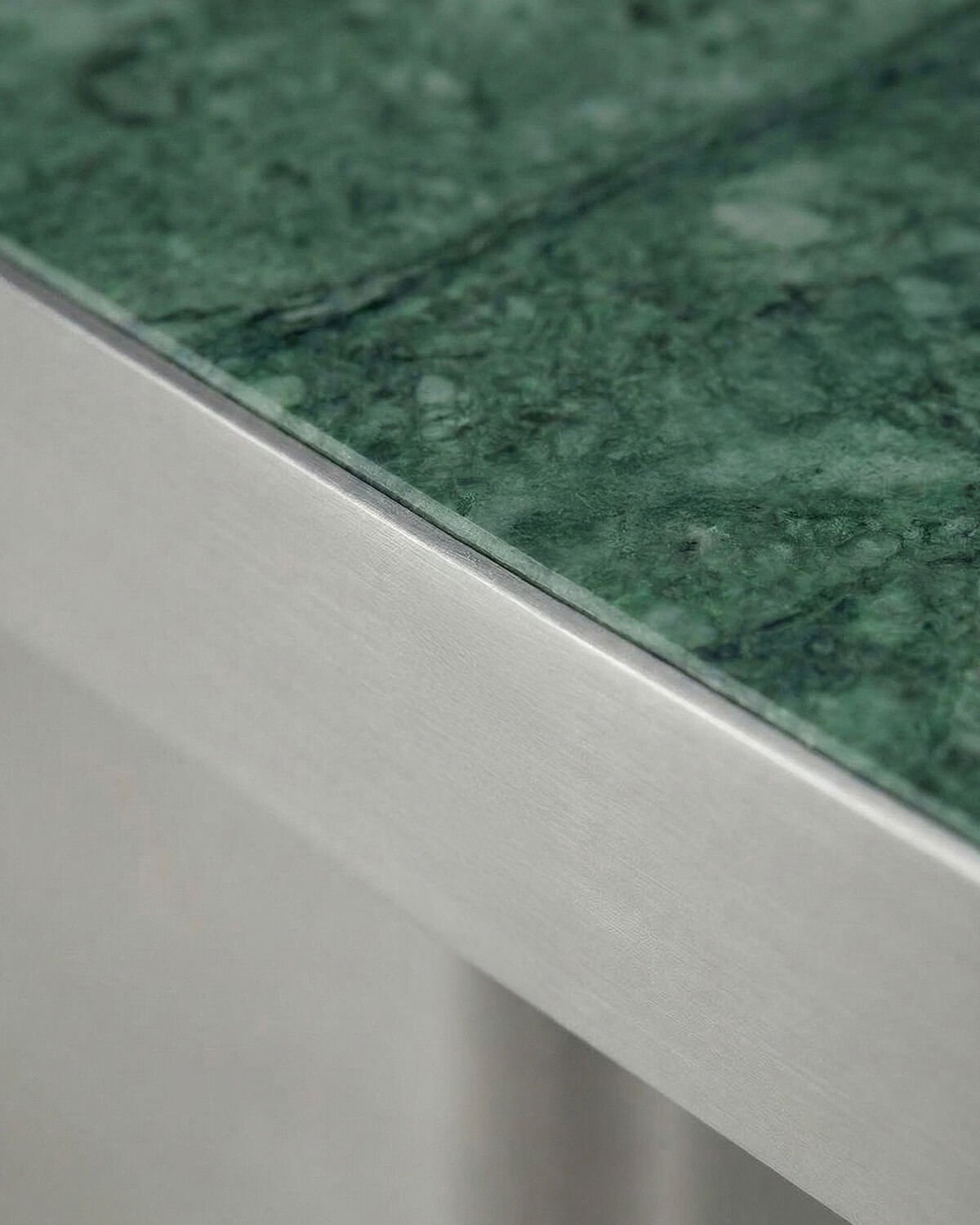 Mesa de Centro Quadrada em Aço Inoxidável e Mármore (80x80 cm) Ofelia, imagem de galeria 5