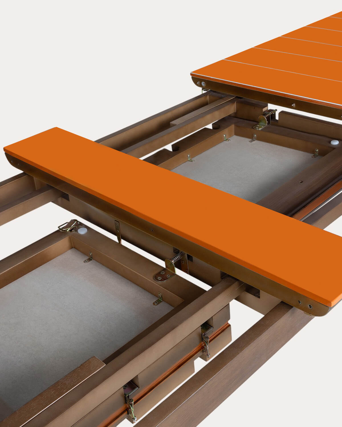 Mesa de Jantar Retangular Extensível em Cimento e Madeira de Acácia (225-330x100 cm) Ubel, imagem de galeria 6