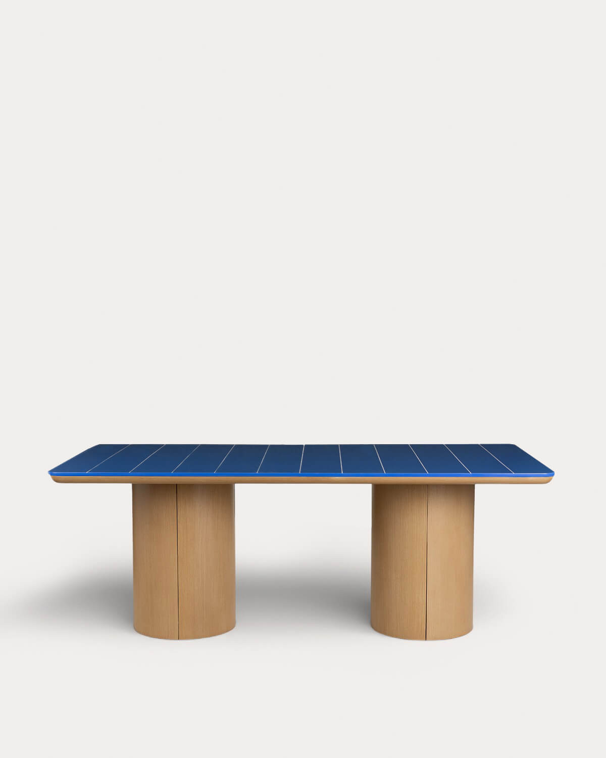 Mesa de Jantar Retangular em Cimento com Acabamento em Azulejo e Madeira de Acácia (200x105 cm) Pepe, imagem de galeria 4