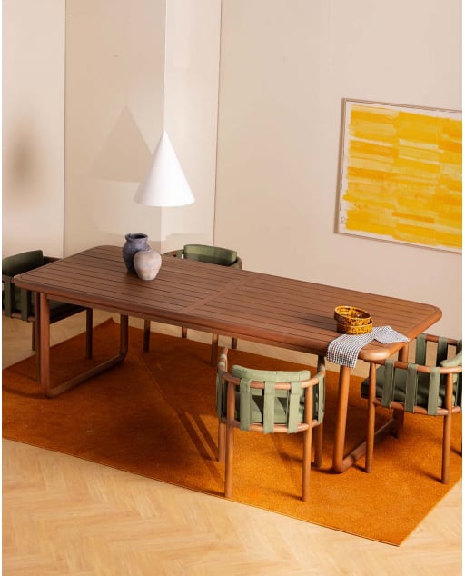 Mesa de Jantar Retangular em Madeira de Eucalipto (240x100 cm) Elnes