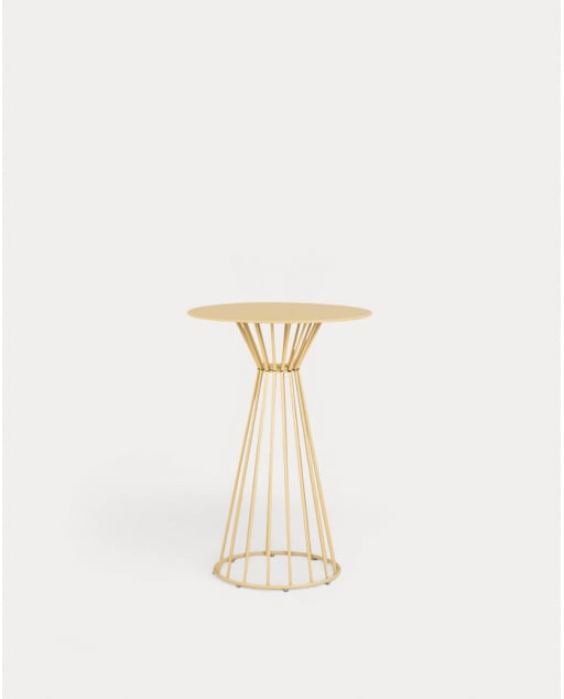 Mesa Alta Redonda de Metal para Exterior (Ø70 cm) Nouli